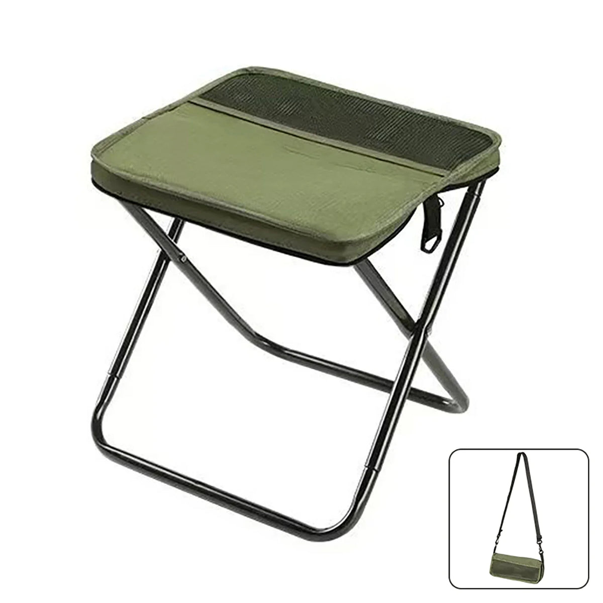**AdventureEase Foldable Backpack Stool™**