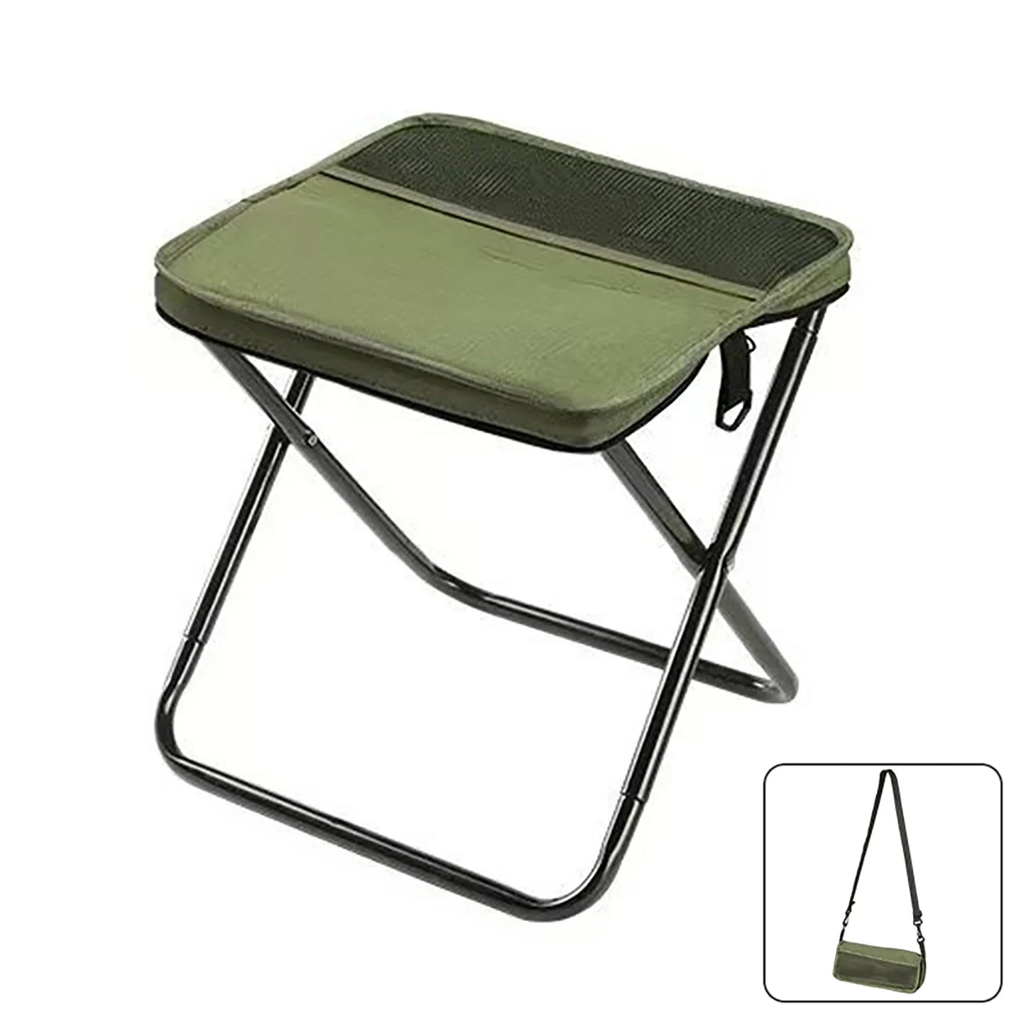 **AdventureEase Foldable Backpack Stool™**