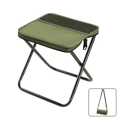 **AdventureEase Foldable Backpack Stool™**